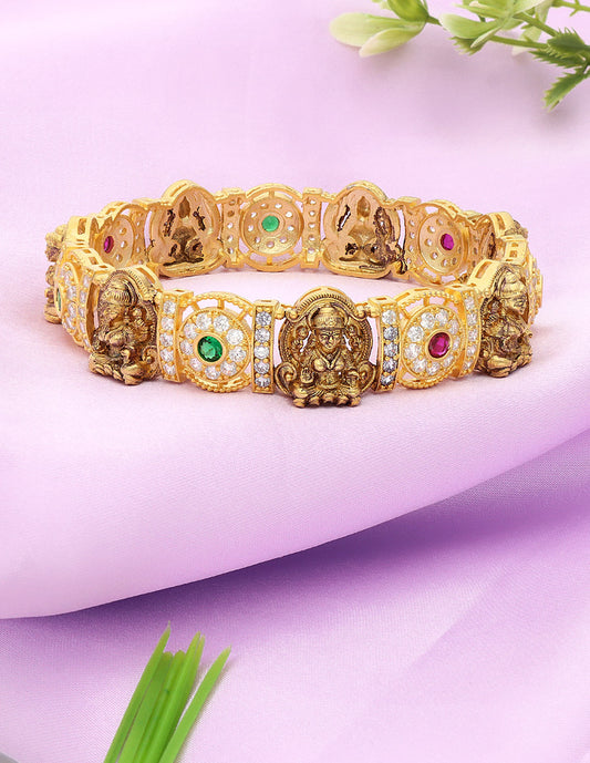 Designer Matt Antique Lakshmi Devi Kada Bangle