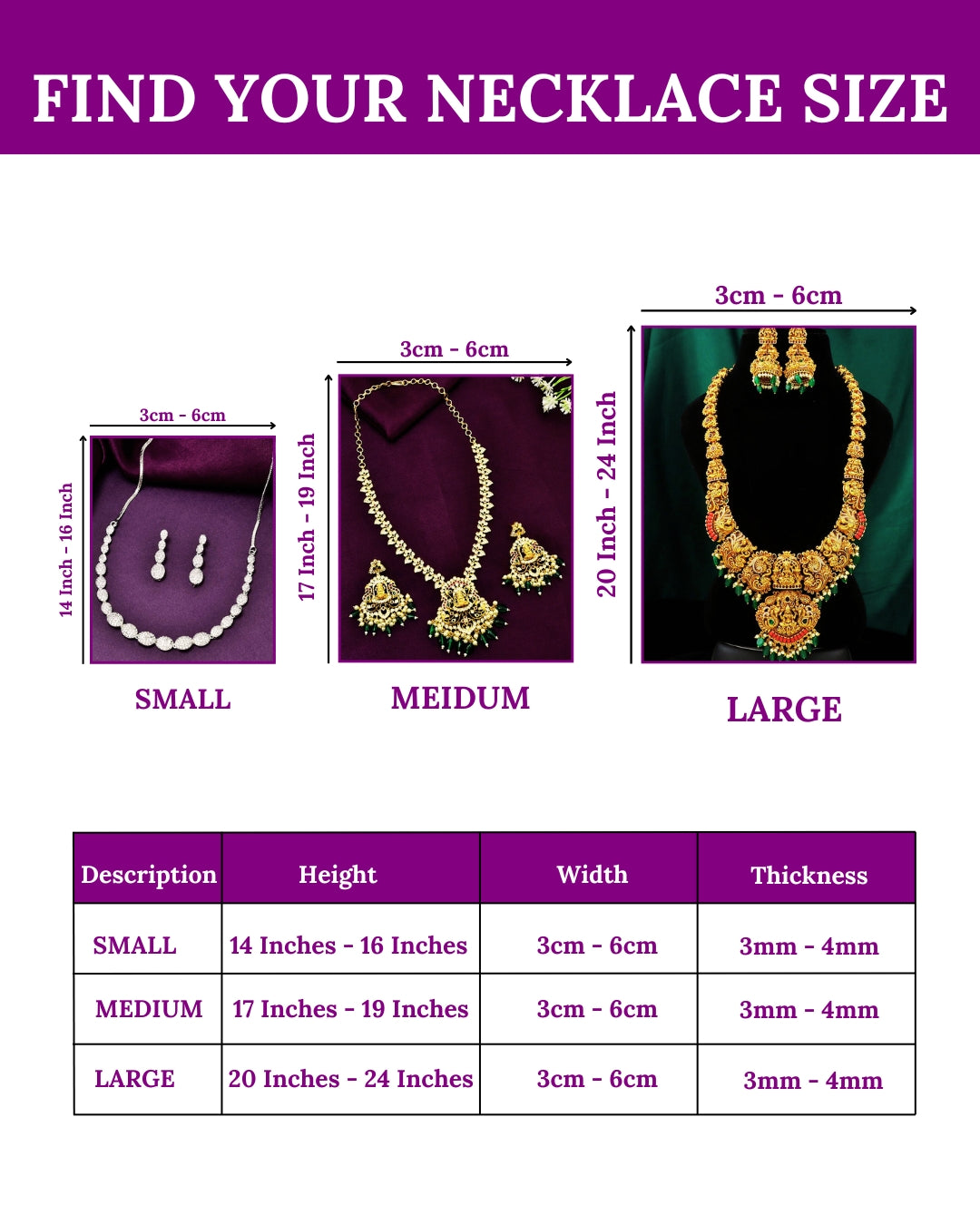 Designer GJ Polish Zirconia Necklace Set