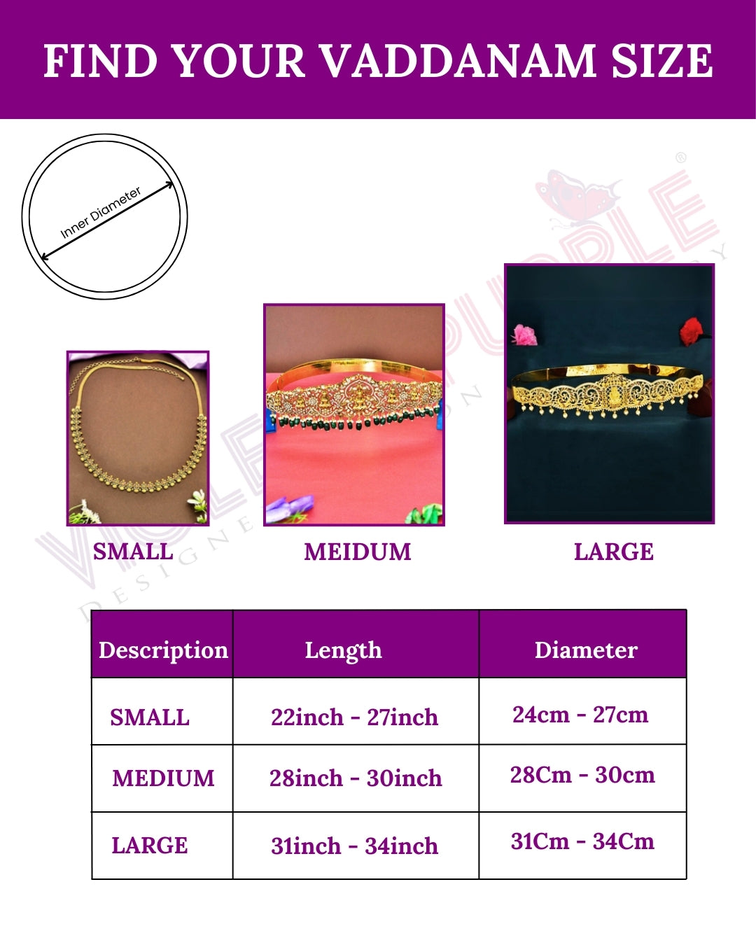 Designer Kempu Matt Chain Vaddanam