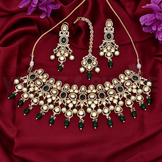 Zirconia Bridal Necklace Set