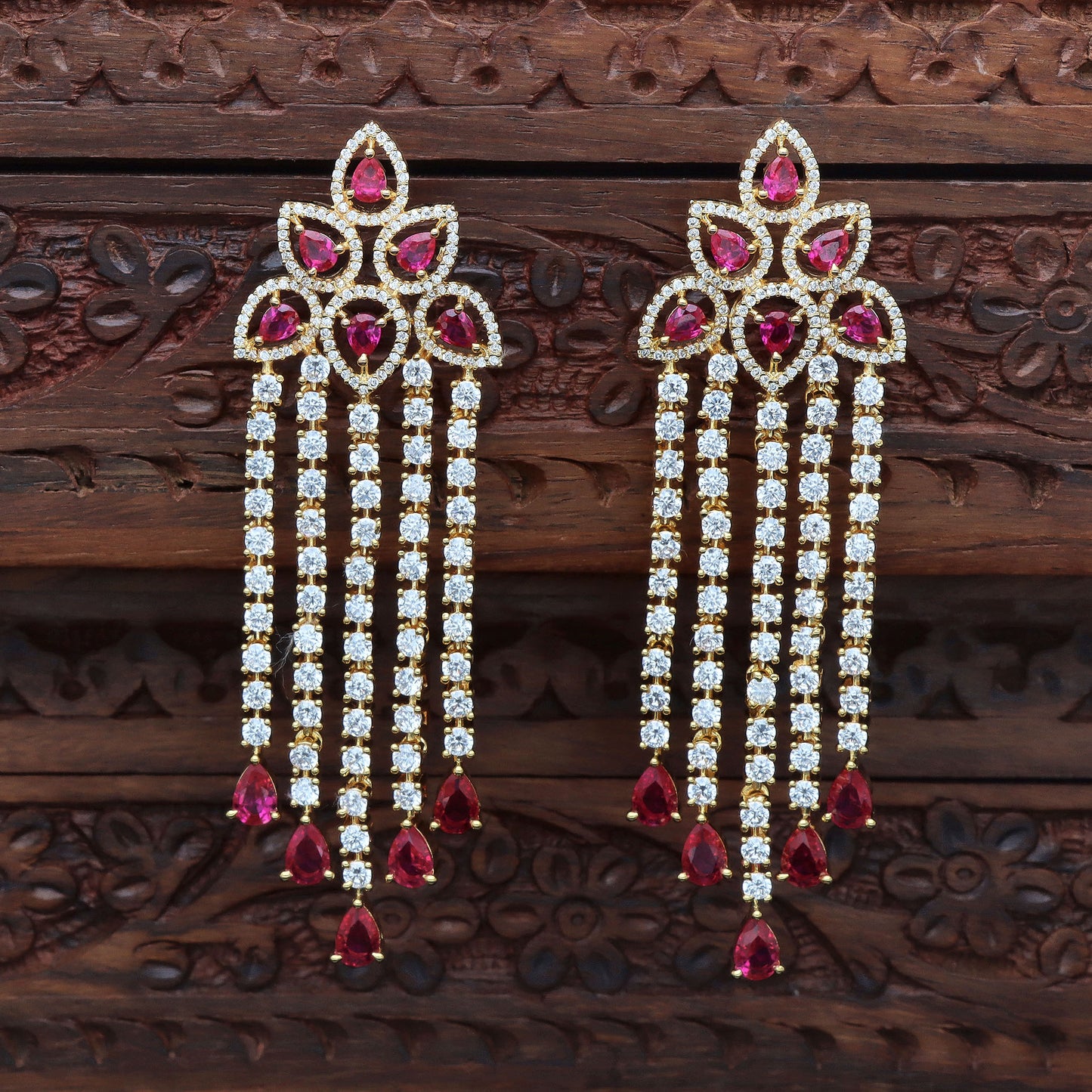 Zirconia Dangler Earrings