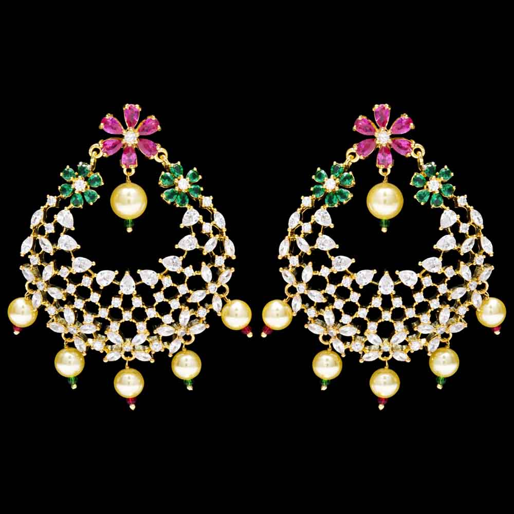 Designer Gold Zirconia Choker Set