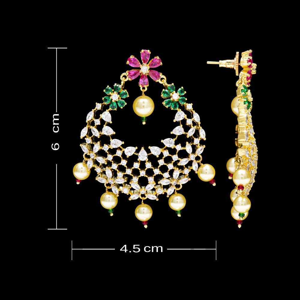 Designer Gold Zirconia Choker Set
