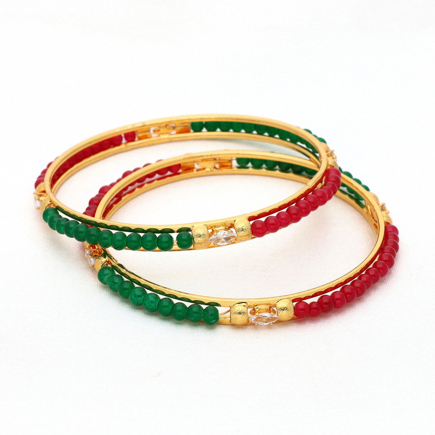 Designer Matt Beads  Bangles