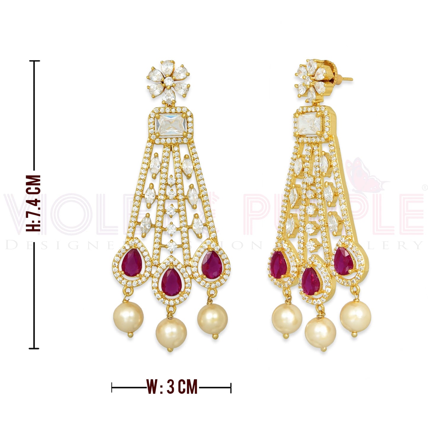 Designer Gold Zirconia Choker Set