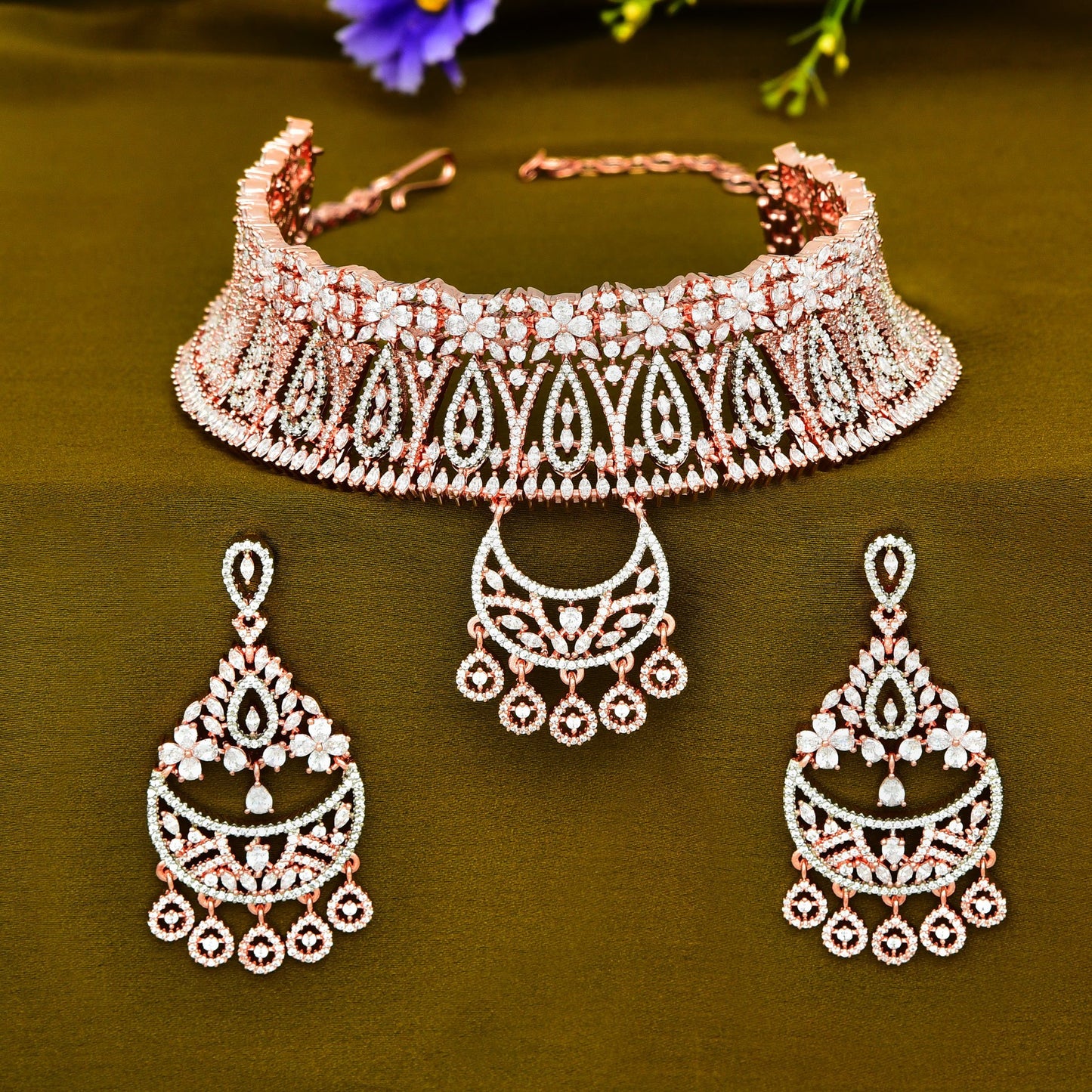 Zirconia Choker Set