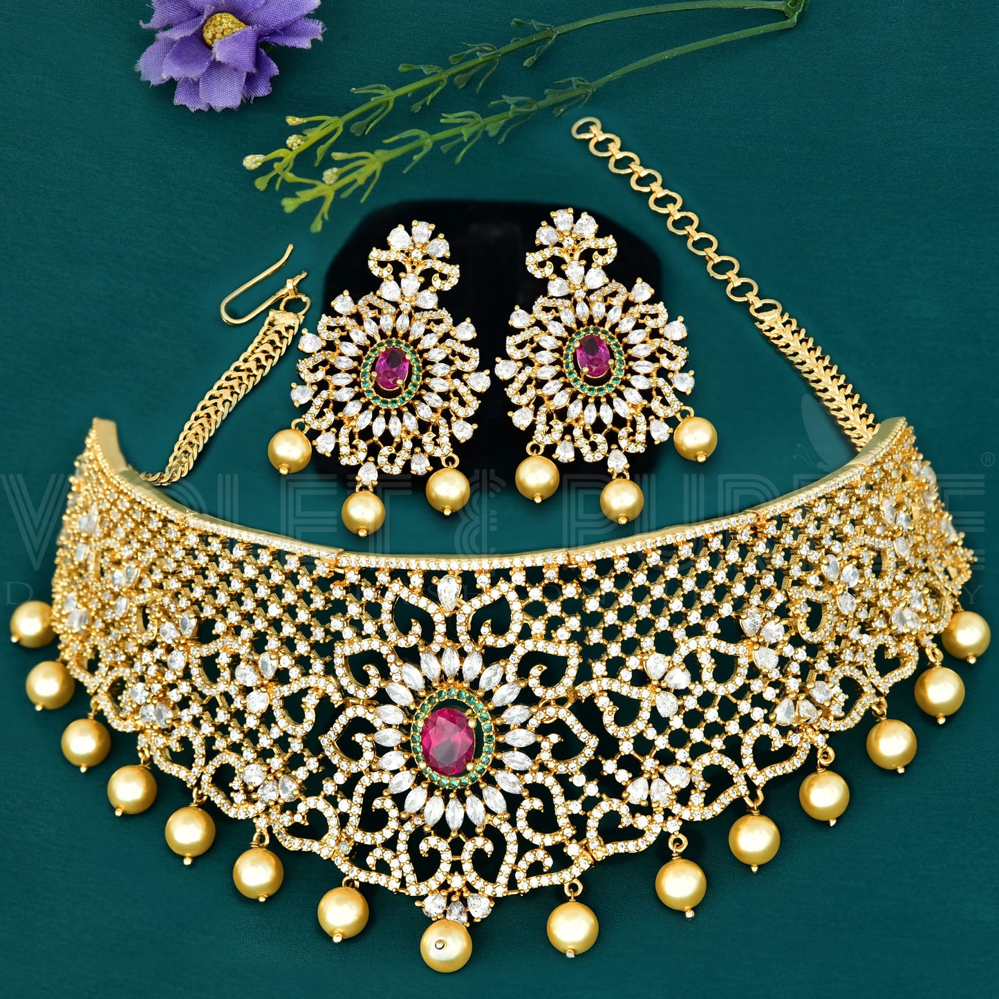 Zirconia Choker Set