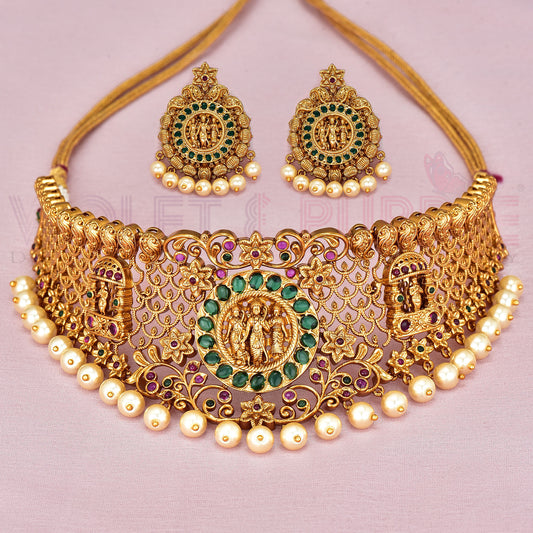 Designer Ramparivar Antique Choker Set