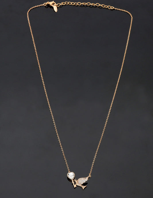 Swarovski Crystal Bird Chain Pendant
