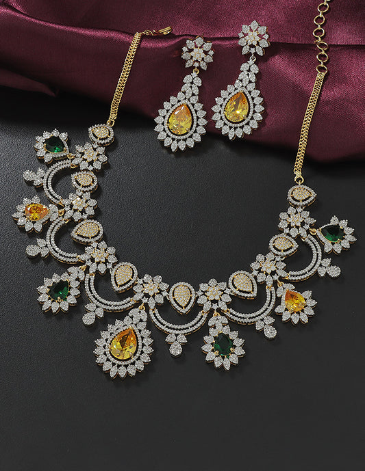 Designer Zirconia Elegance Necklace Set