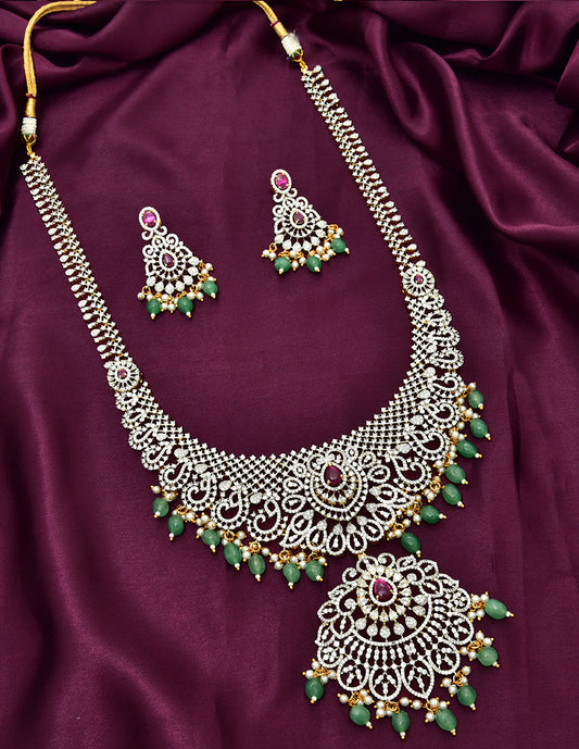 Zirconia Grand Wedding Long Haaram