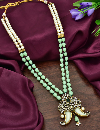 Victorian Puligoru Pendant Beads Mala