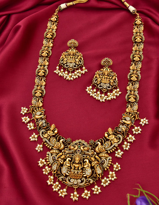Antique Lakshmi Devi Grand Wedding Long Haaram