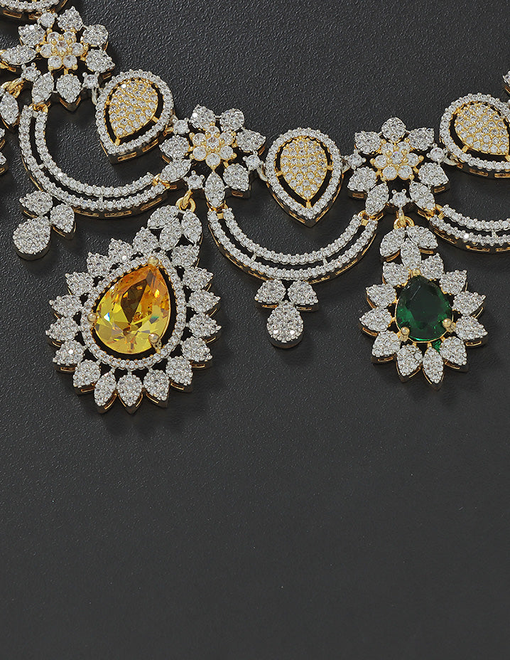 Designer Zirconia Elegance Necklace Set