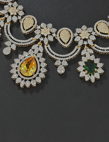 Designer Zirconia Elegance Necklace Set