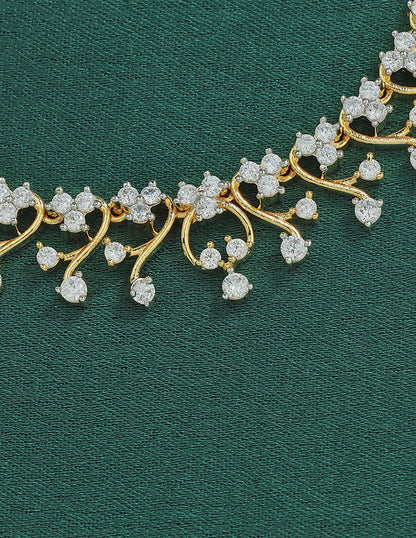 Designer Zirconia Crystal Elegance Necklace Set