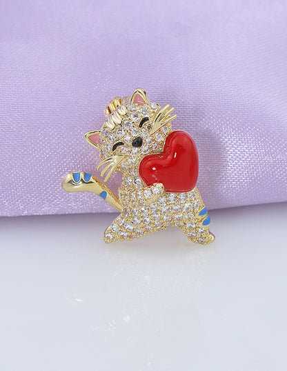 Designer Ceramic Earrings and Brooch Combo