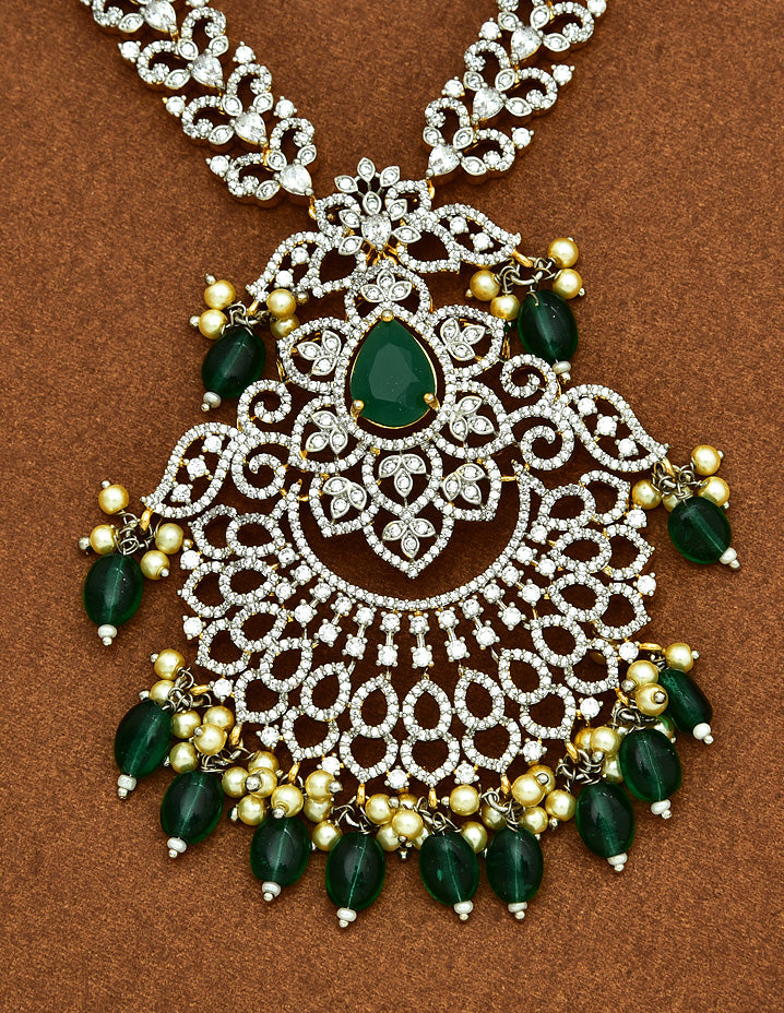 Designer GJ Zircon Long Haaram