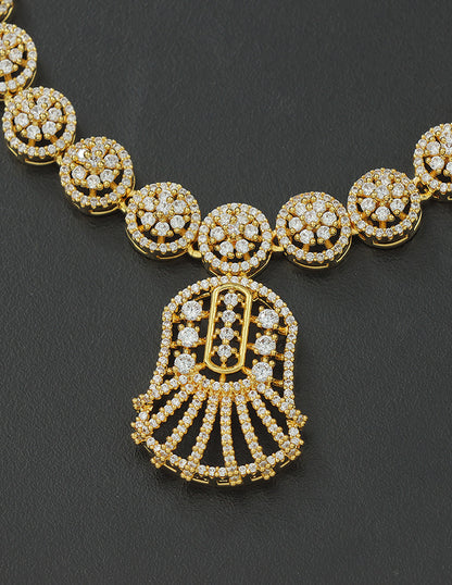 Designer Zirconia Crystal Elegance Necklace Set