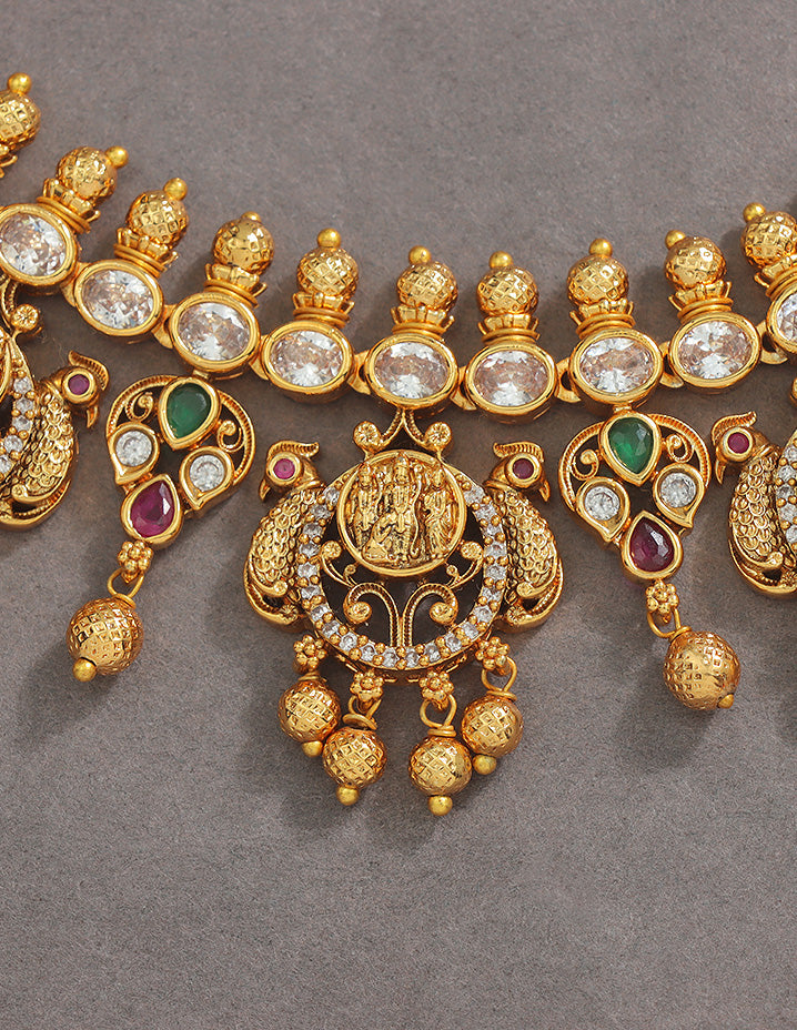 Designer Ramparivar Long Haaram Set