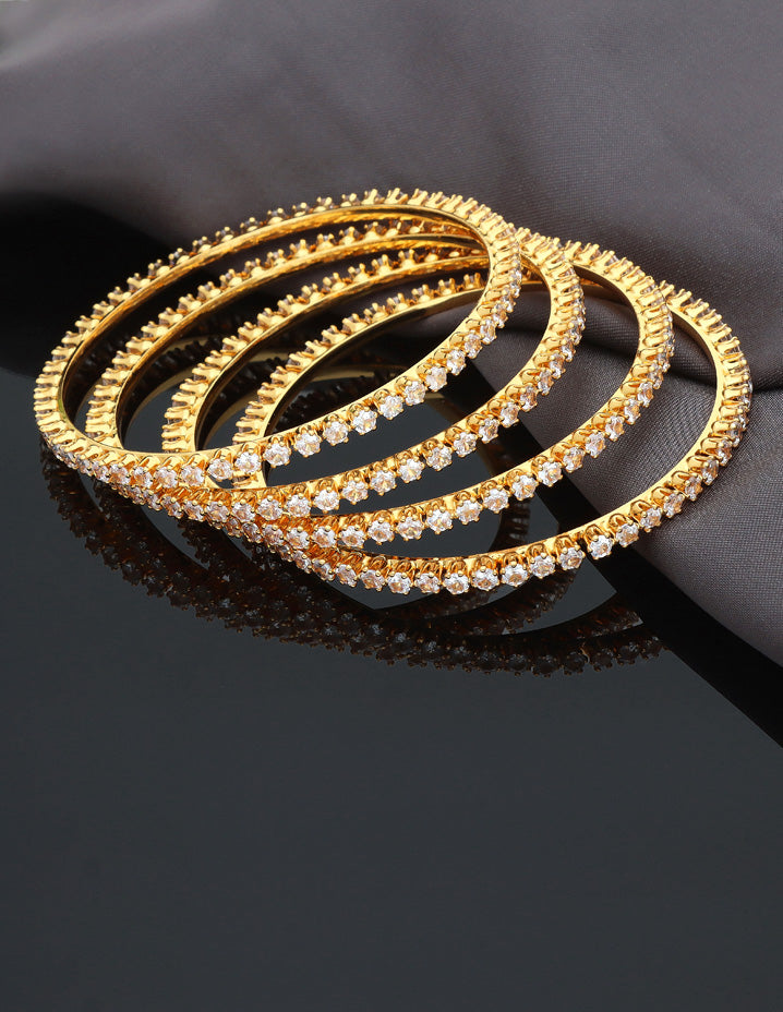 Zircon Designer Bangles zbgl10942 Violet Purple Designer