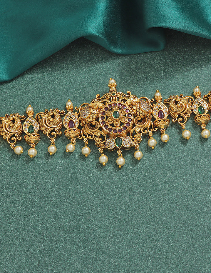 Designer Zirconia Matt Chain Vaddanam