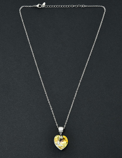 Swarovski Crystal Moon White Chain Pendant