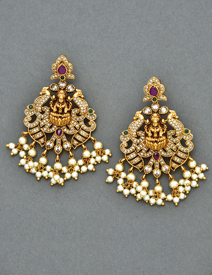 Designer Antique Lakshmi Devi  Necklace Set