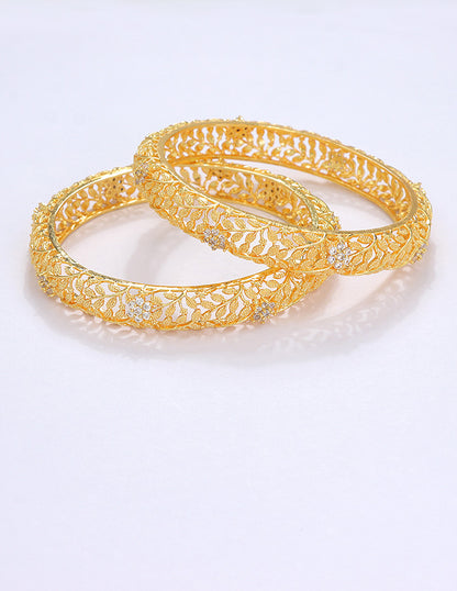 Designer Zirconia Floral Bangles