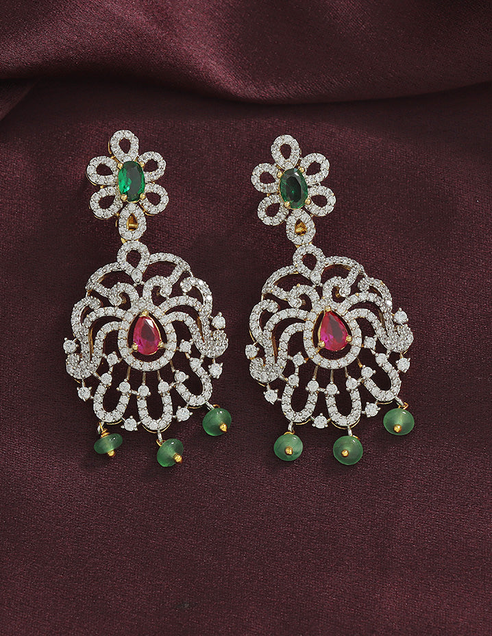 Designer GJ Polish Zirconia Necklace Set