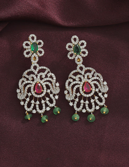 Designer GJ Polish Zirconia Necklace Set