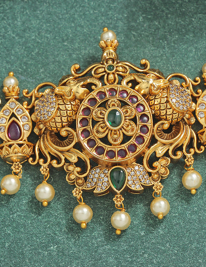 Designer Zirconia Matt Chain Vaddanam