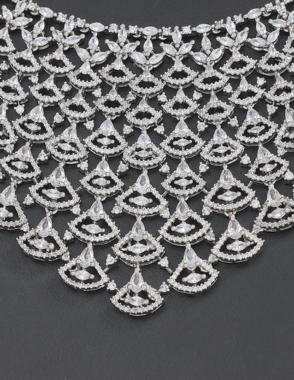 Designer Zirconia Bridal Necklace Set