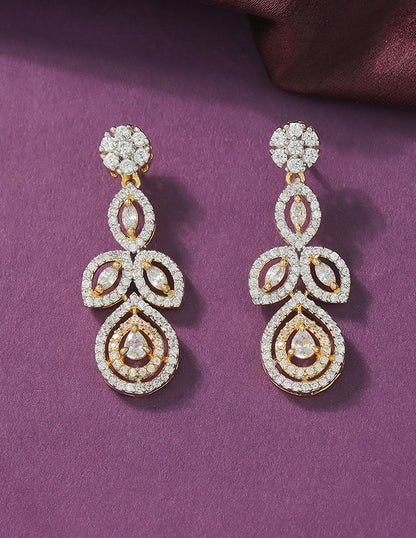 Designer GJ Polish Zirconia Necklace Set