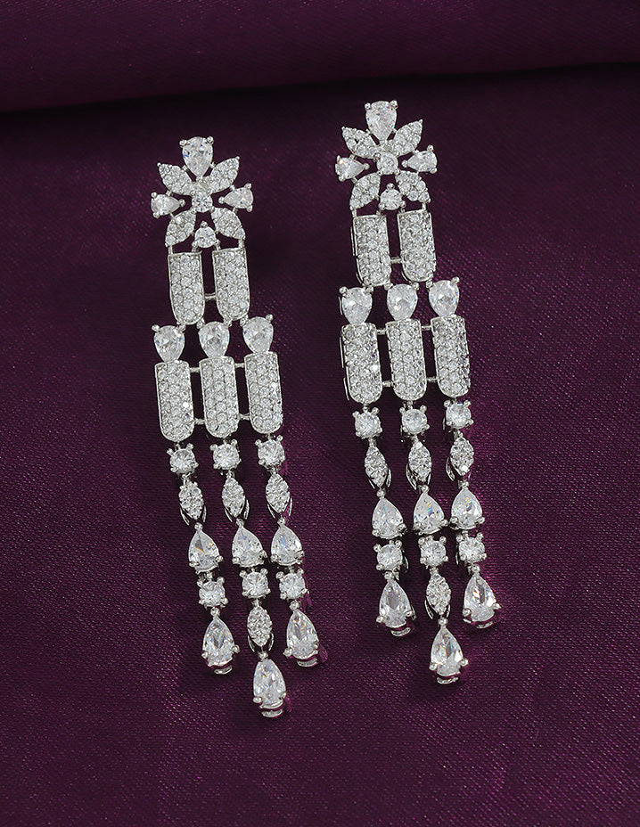Designer Zirconia Crystal Elegance Necklace Set