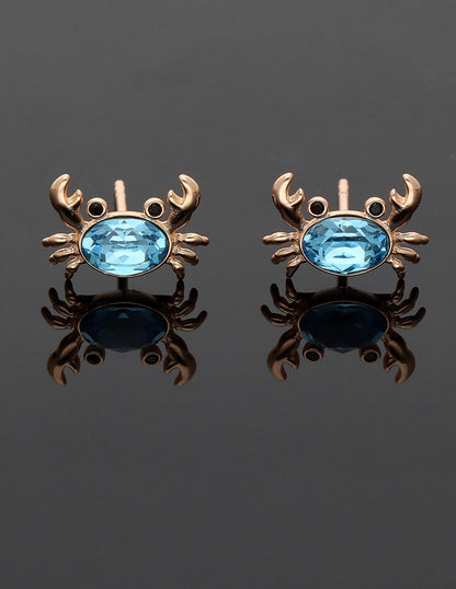 Swarovski Crystal Crab Chain Pendant