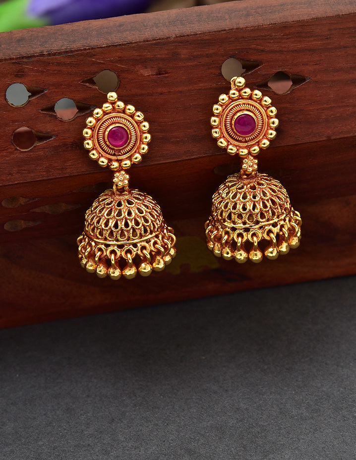 Designer Kempu Chain Pendant Set