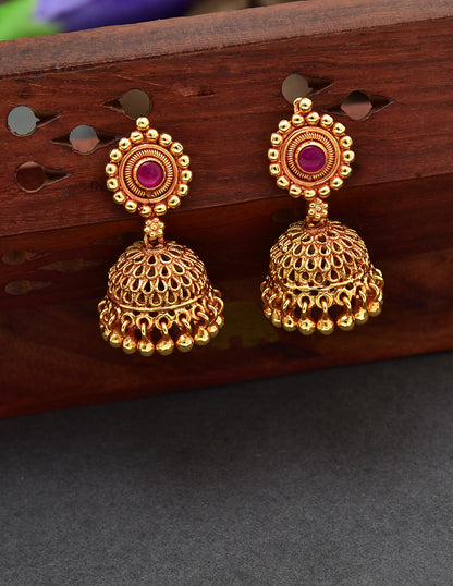 Designer Kempu Chain Pendant Set