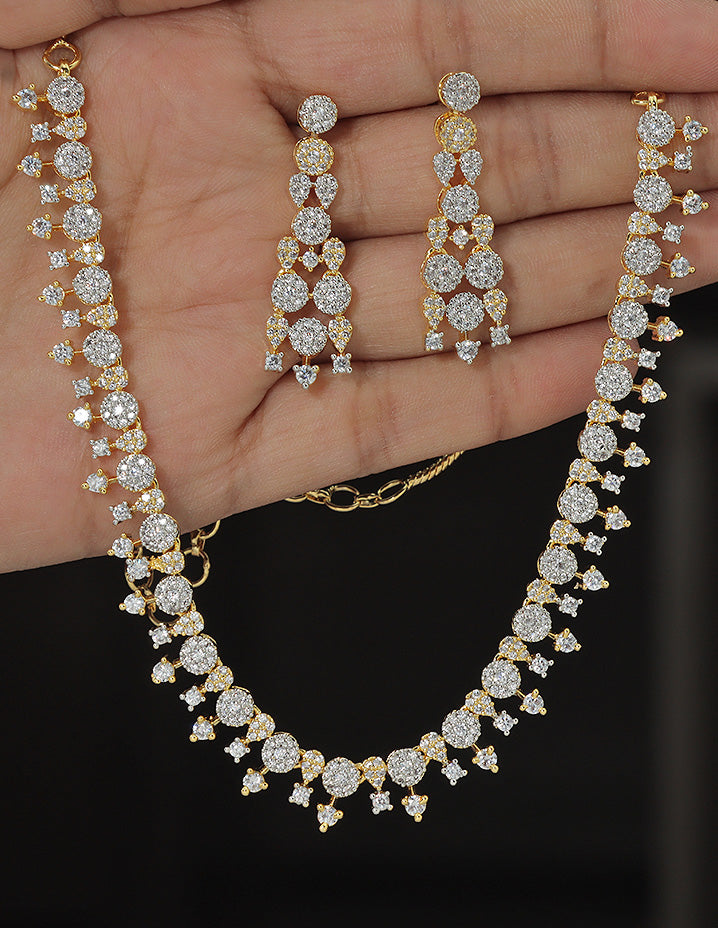Designer Zirconia Elegance Necklace Set
