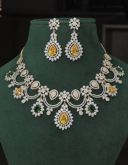 Designer Zirconia Elegance Necklace Set