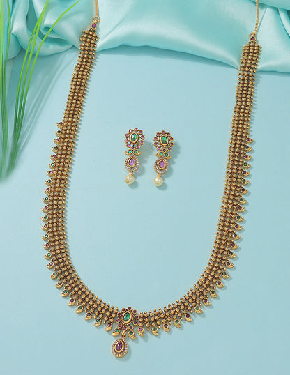 Designer Matt Kempu Long Haaram Set