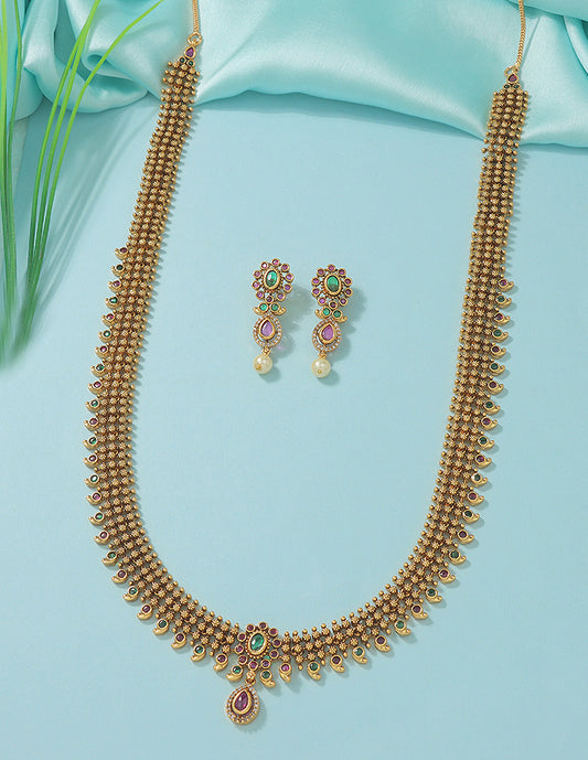 Designer Matt Kempu Long Haaram Set