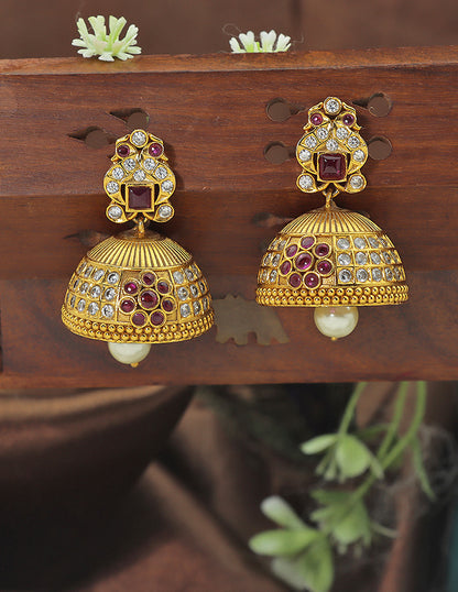 Designer Matt Peacock Jhumka Earrings