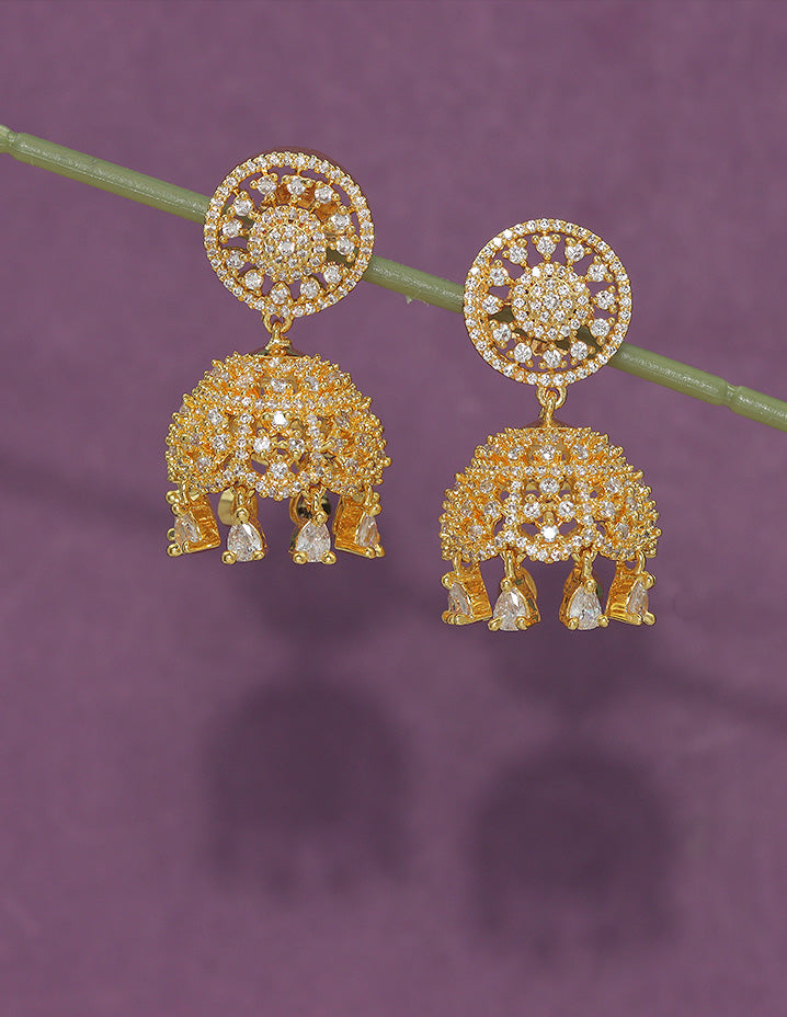 Designer Zirconia Royal Radiance Jhumka