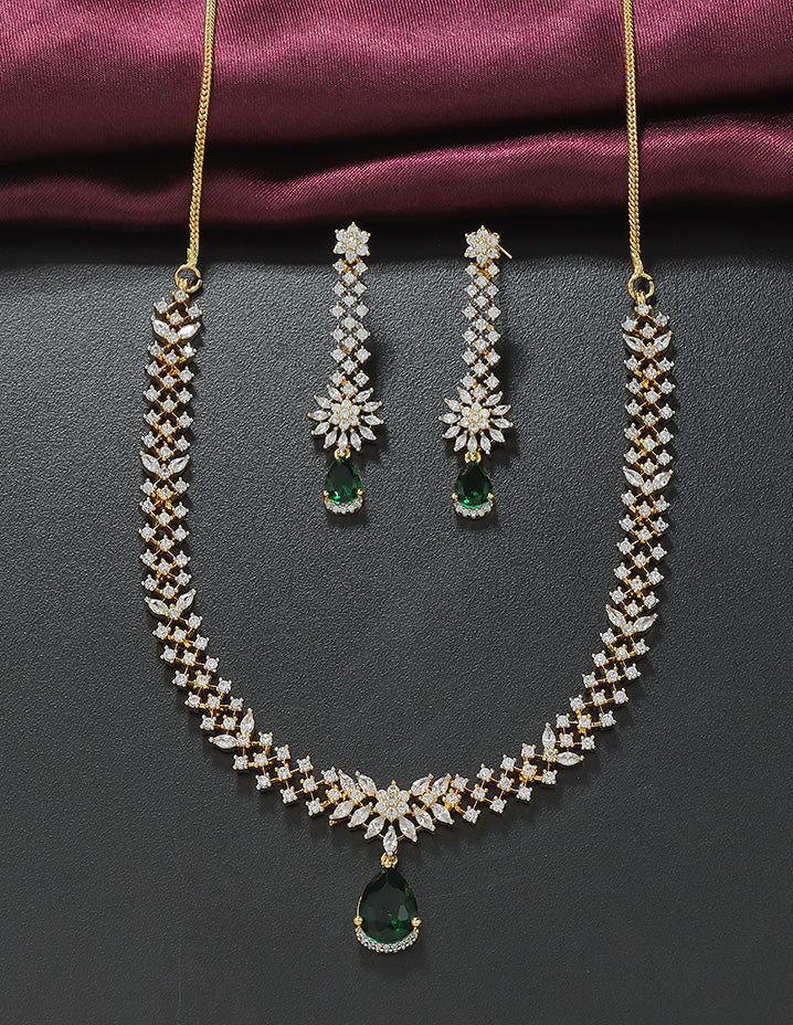 Designer Zirconia Elegance Necklace Set