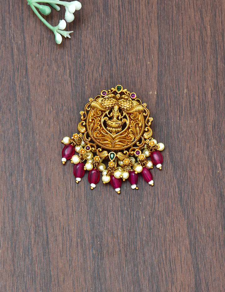 Designer Lakshmi Devi Kempu Choti Piece