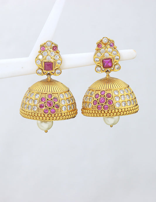 Designer Matt Peacock Jhumka Earrings