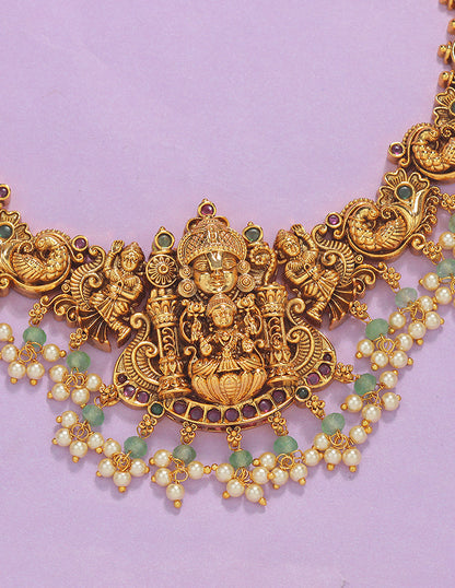 Designer Lakshmi Devi Grand Wedding Haaram Set