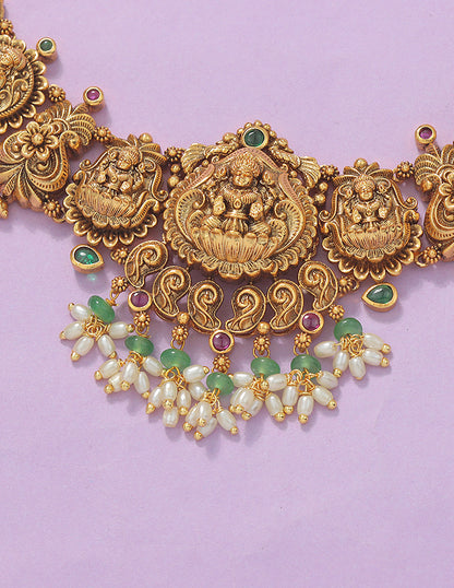 Designer Lakshmi Devi Necklace Set