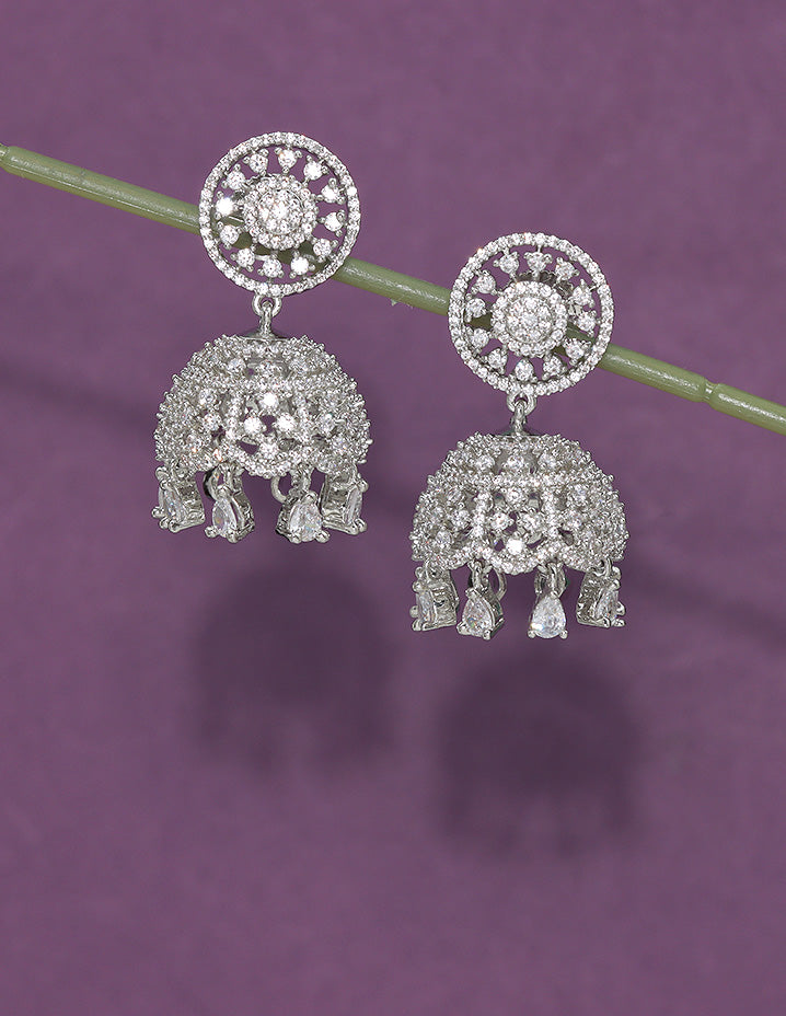 Designer Zirconia Royal Radiance Jhumka